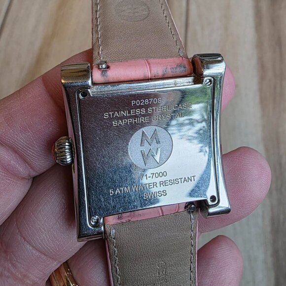 FREE @! Michele Rare Design Diamond Sport MW2 Watch - Picture 7 of 9
